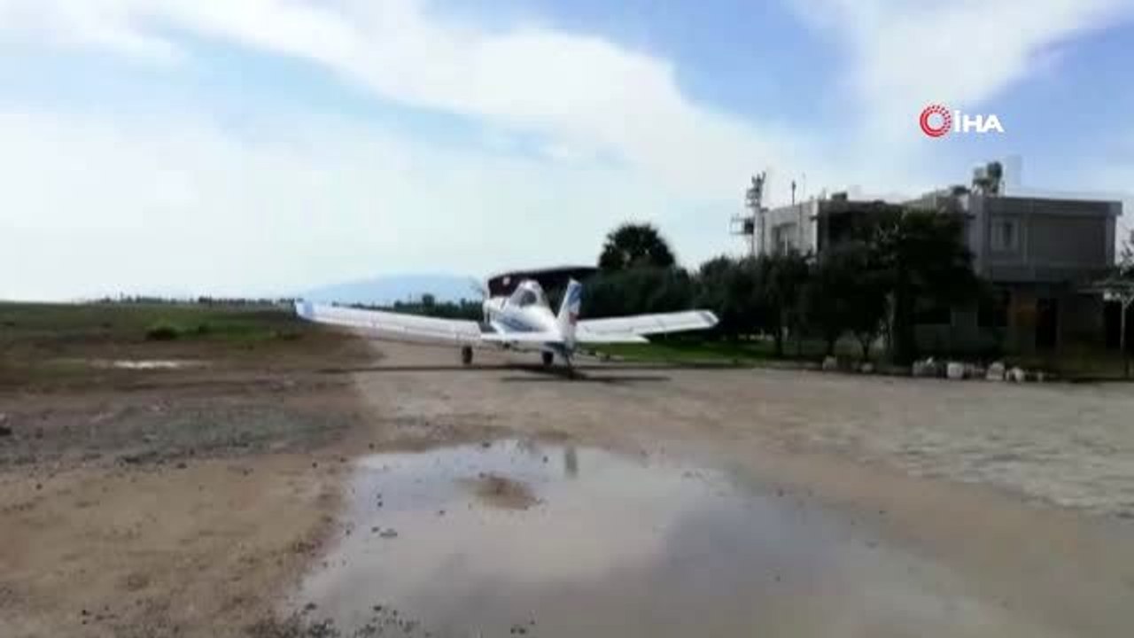 Hatay'da havadan dezenfekte çalışması yapıldı