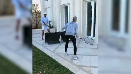 Nadal cambia las pistas por el jardín de su casa: el divertido partido contra su hermana