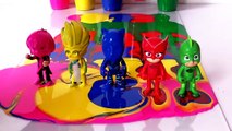 pjmasks Wrong Heads, Learn Colors with Pj Masks Painting Oddbods Beads Surprise Toys