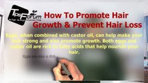 How To Promote Hair Growth & Prevent Hair Loss (Egg & Castor Oil)