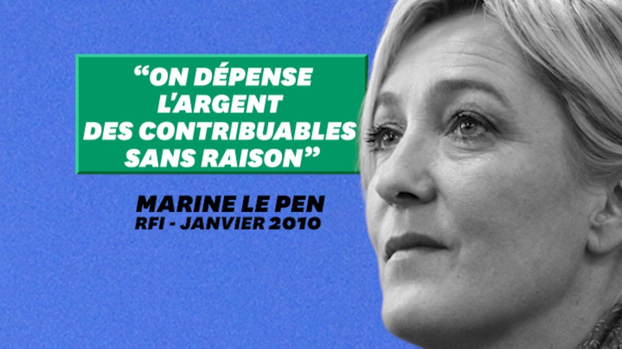 Quand Marine Le Pen pensait que la France avait acheté "sans raison" trop de masques
