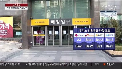 대기업 신용등급 줄줄이 강등…'신용위험' 우려 고조