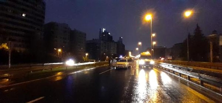 Nefes kesen kovalamaca D-100 Karayolu'nun ortasında bitti