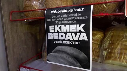 İzmir'de koronavirüs nedeniyle bedava ekmek