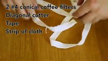How to Make a DIY Face Mask || How to Make a Face Mask with Coffee Filters