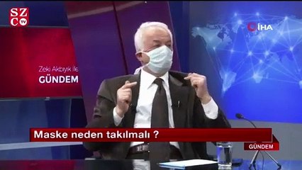 Elazığ'da televizyon programını maske takıp yaptılar