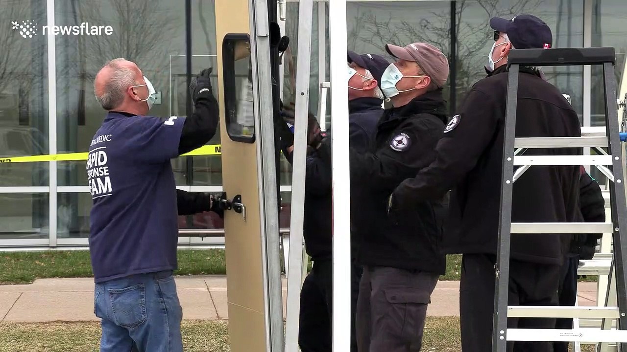 Charity sets up field hospital near Toronto amid surge in coronavirus cases