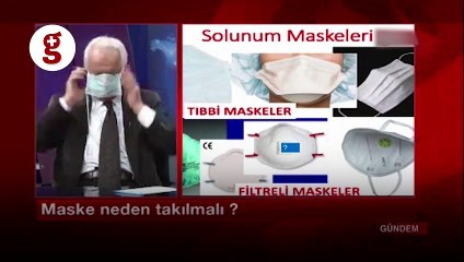 Elazığ'da bir televizyonda sunucu ve konuk maske takarak program yaptı