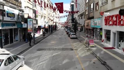 Elazığlı evde kaldı,kent merkezi boş kaldı