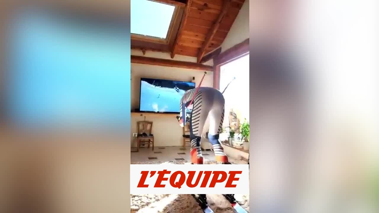 Session de ski à la maison pour Arthur Bauchet - Ski - WTF