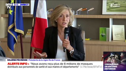 Valérie Pécresse: "On devrait définir des zones d'équipement prioritaires dans lesquels les agents publics devraient avoir des masques"