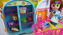 Dolls and Toys - Baby Doll Refrigerator and Food Toys Play - Kids Toys
