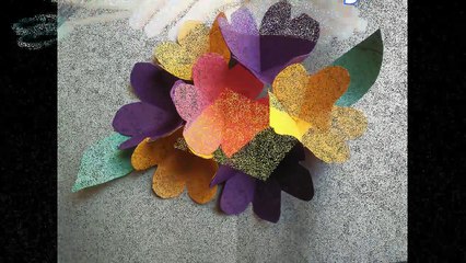 how to make 3D pop up flower | Pop up greeting card |