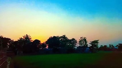 Landscape of sun set