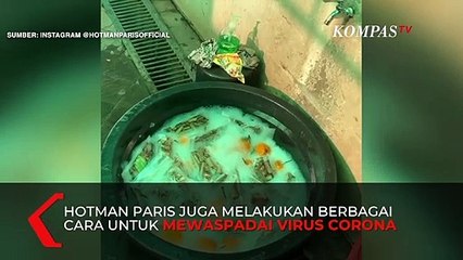 Gegara Parno Corona, Hotman Paris Rendam Belanjaan dan Pasang Bilik Disinfektan