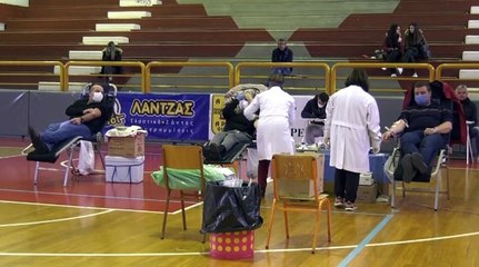 Εθελοντική αιμοδοσία στη Θήβα