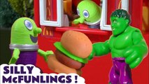 Funny Funlings with Marvel Avengers Hulk and Disney Cars McQueen at McDonalds in this Family Friendly Full Episode English Toy Story for Kids from a Kid Friendly Family Channel
