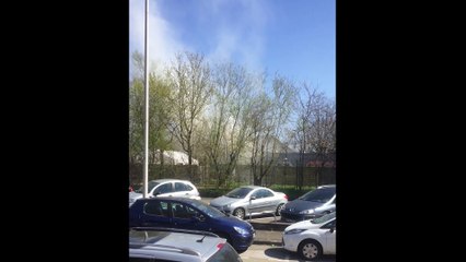 Incendie au Camping de l'étang des Forges à Belfort