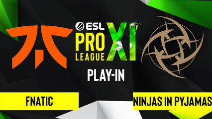 CSGO - Fnatic vs. Ninjas in Pyjamas [Overpass] Map 1 - ESL Pro League Season 11
