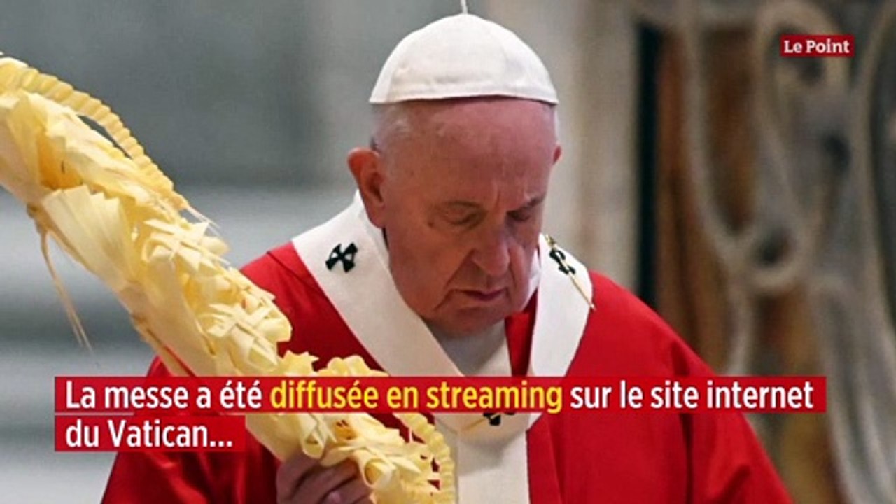 Coronavirus : le pape célèbre la messe des Rameaux au Vatican, sans fidèles