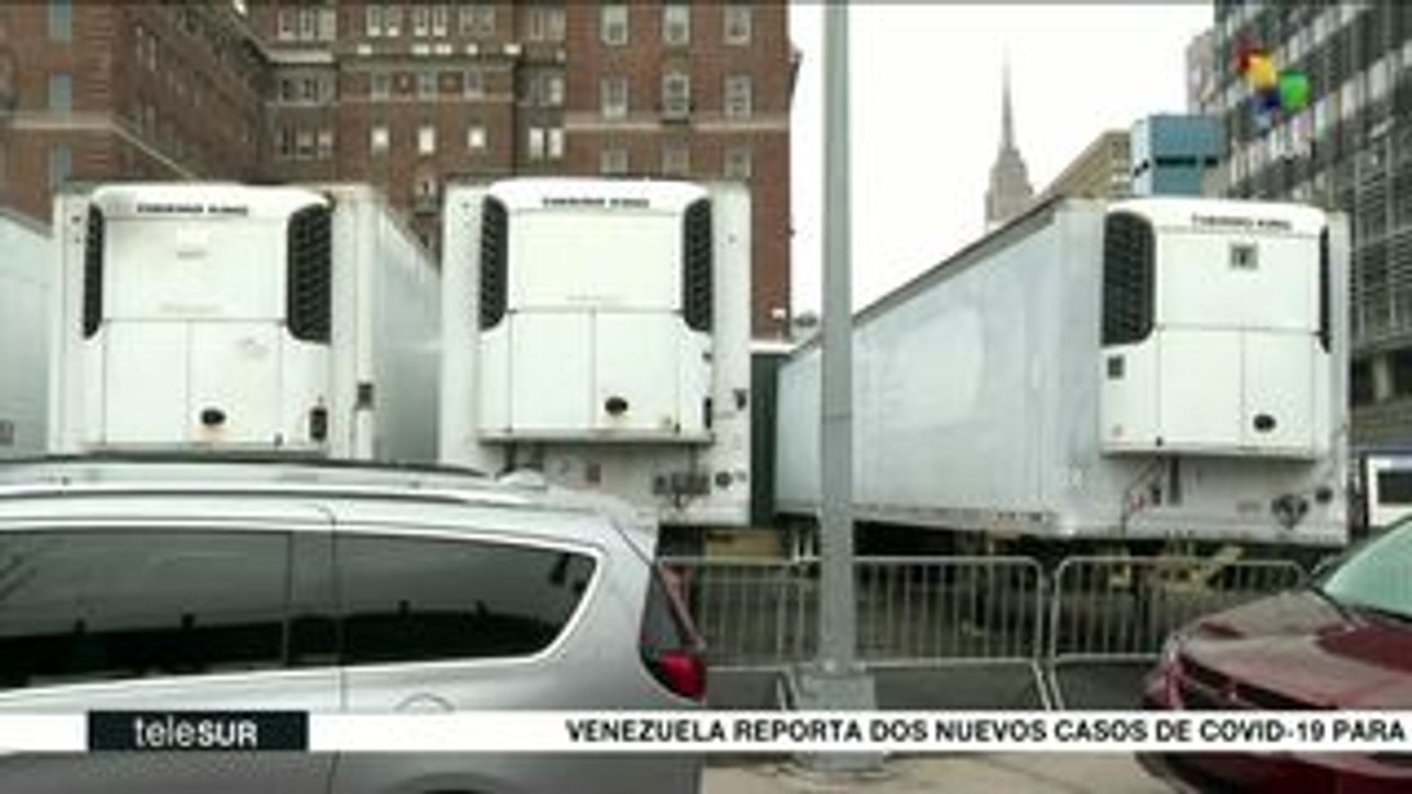 EEUU: utilizan camiones refrigerados para víctimas del Covid-19