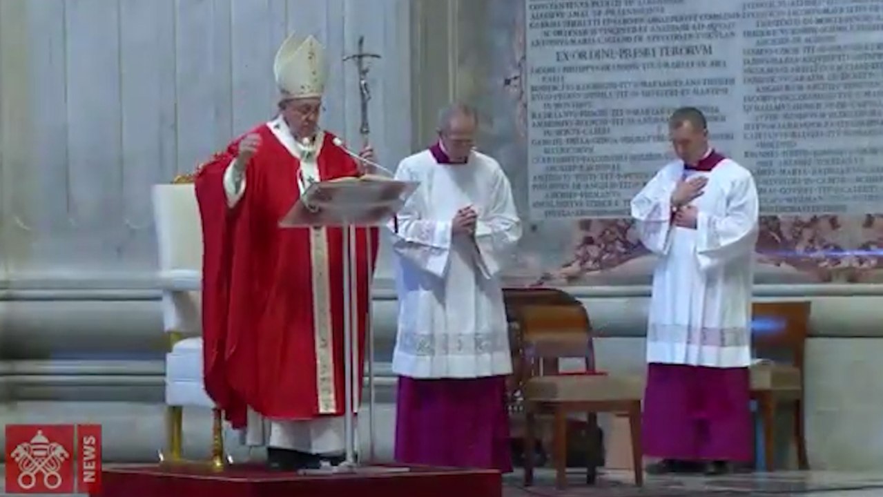Las misas de Domingo de Ramos, sin fieles debido al coronavirus