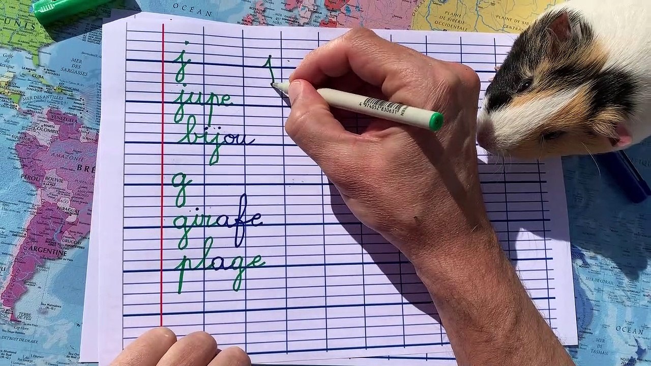 Écriture j g
