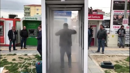 Yatağan Belediyesi 2 noktaya dezenfeksiyon tüneli kurdu