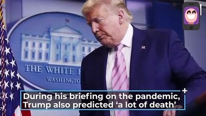 President Donald Trump says death case more on USA due to Coronavirus