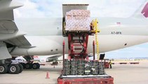 Llegada de un avión desde China con 82 toneladas de material sanitario
