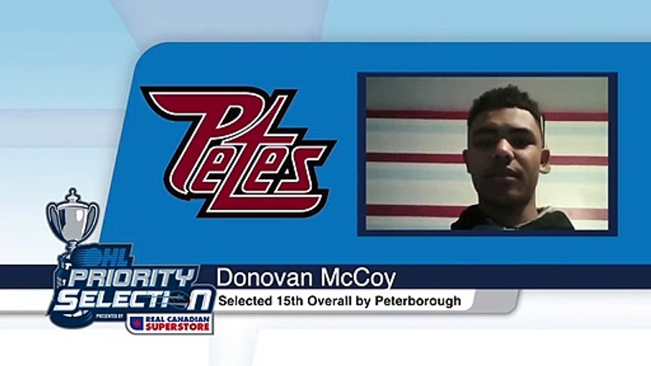 2020 OHL Priority Selection Interview: Donovan McCoy