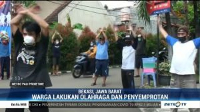 Hindari Stres saat 'Stay at Home', Warga Bekasi dan Tangerang Berolahraga
