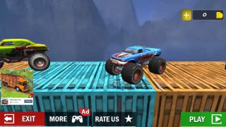 Monster Truck Stunt Race : Impossible Track Games#1 || Android Game Play || By Pinky Games