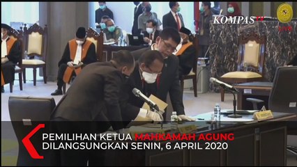 Potret Pemilihan Ketua MA di Tengah Pandemi Corona, Hakim Agung Bermasker