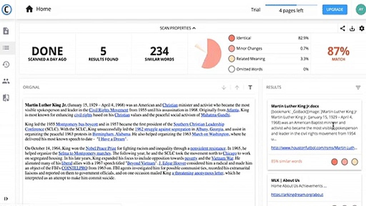 Copyleaks Plagiarism Checker