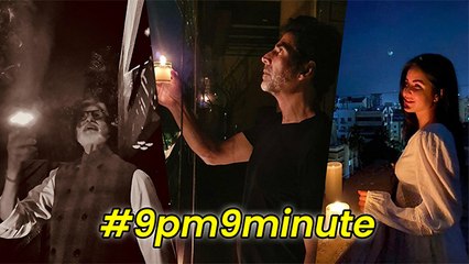 Bollywood Celebs Light Diyas At 9 PM