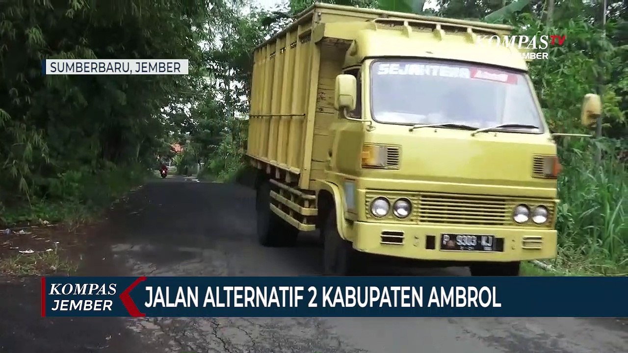 Jalan Alternatif 2 Kabupaten Jember  Probolinggo Ambrol
