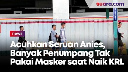 Acuhkan Seruan Anies, Banyak Penumpang Tak Pakai Masker saat Naik KRL