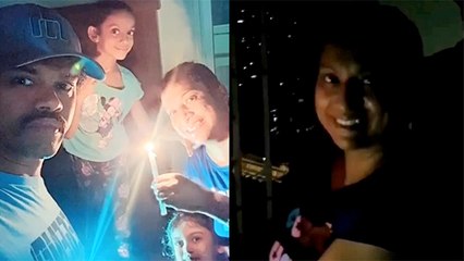 सिद्धार्थ जाधव आणि त्याच्या परिवाराने मेणबत्ती लावून दिला ९ बाजे ९ मिनिटं मोहिमेला साथ