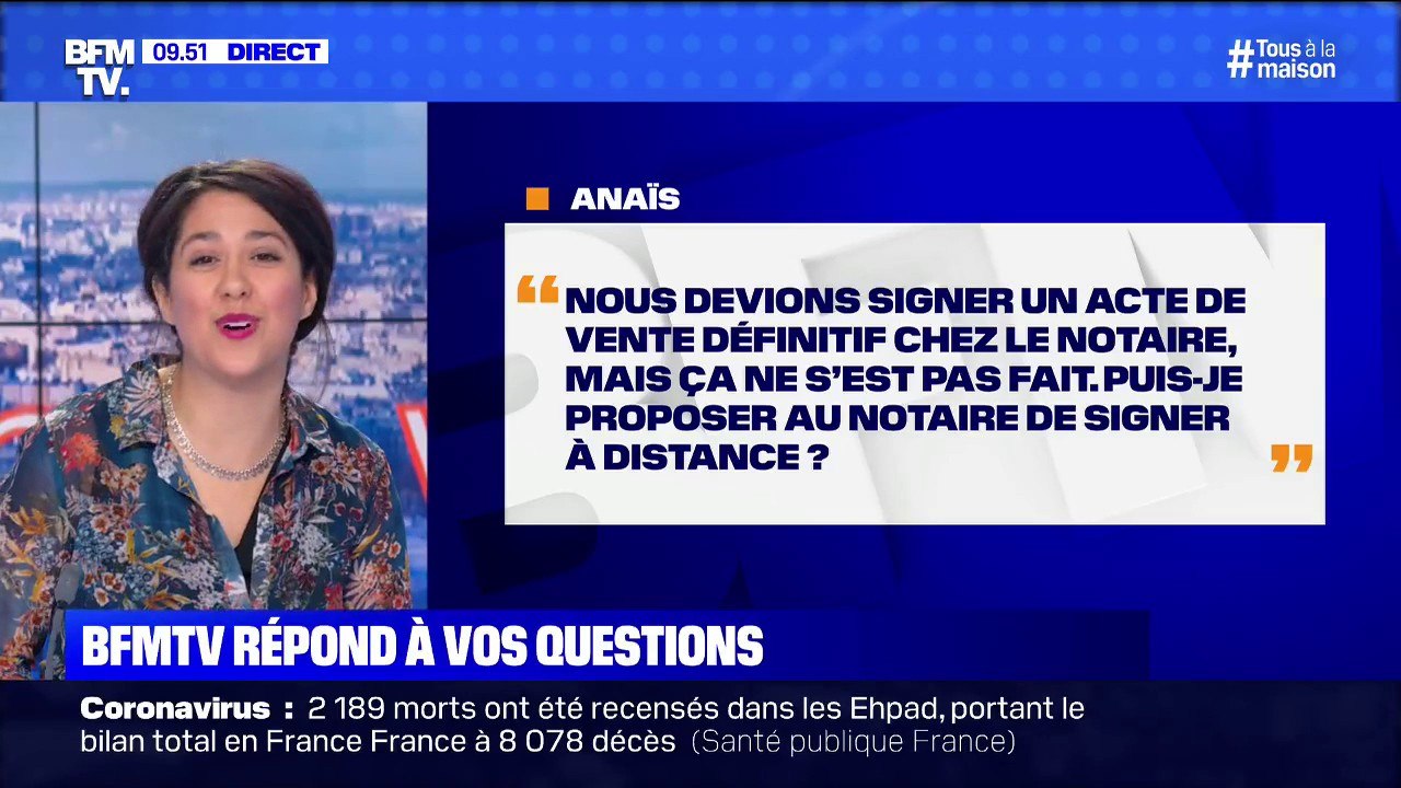 Puis-je signer mon acte de vente auprès d'un notaire à distance? BFMTV répond à vos questions