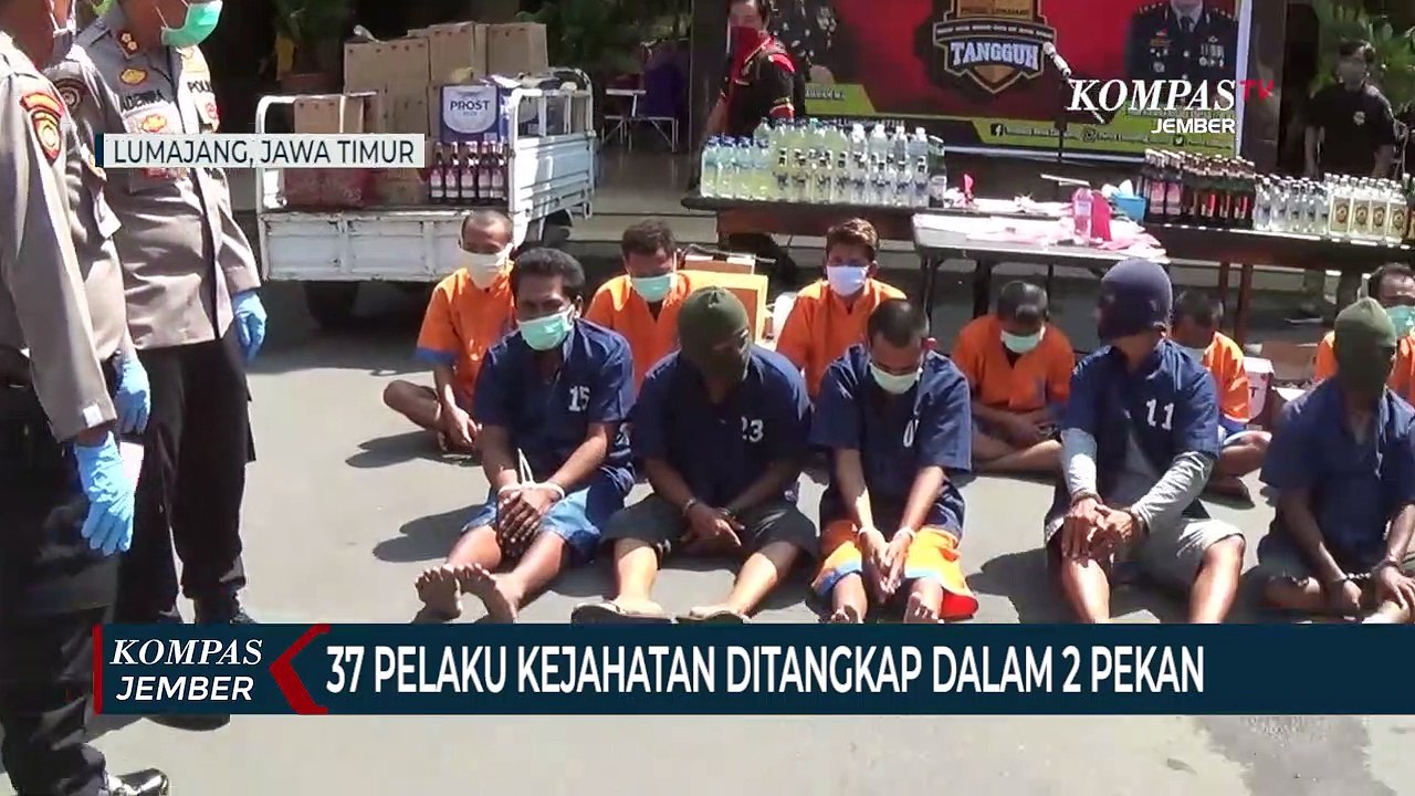 37 Pelaku Kejahatan Ditangkap Dalam 2 Pekan