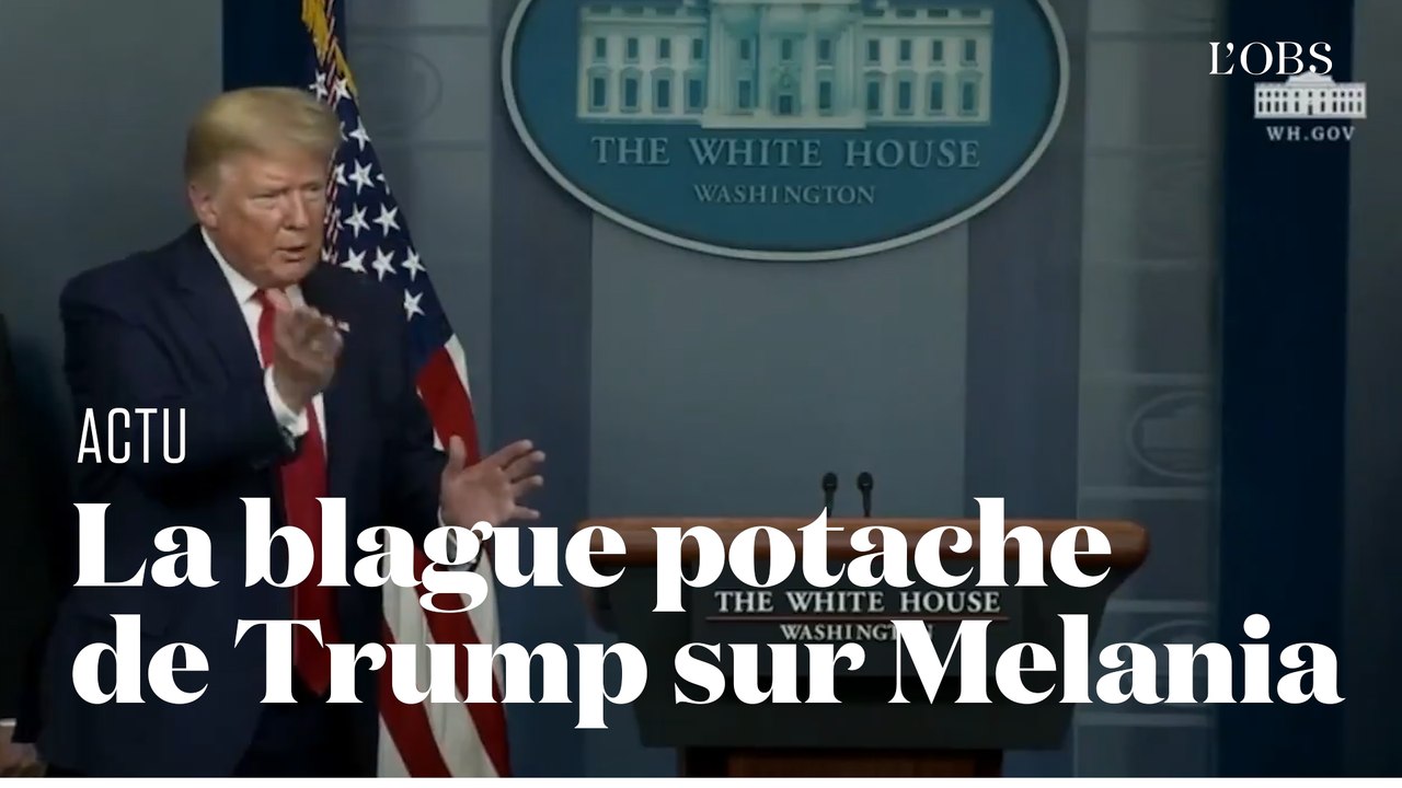En pleine crise du coronavirus, Donald Trump blague sur le passé de mannequin de Melania