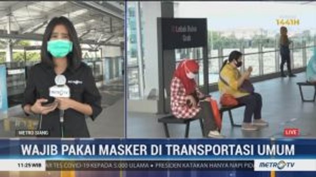 Sosialisasi Pakai Masker di Transjakarta-MRT-LRT hingga 11 April
