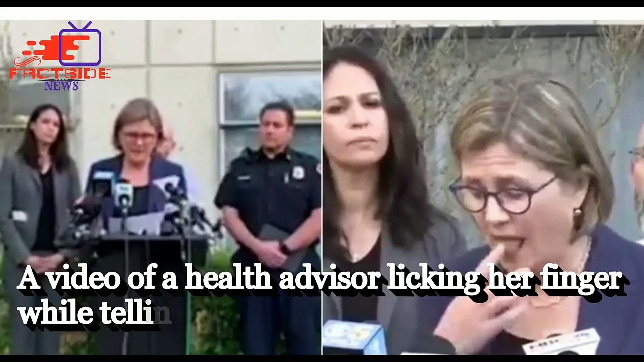 Coronavirus- Health advisor in US asks people to not touch face,Then she licks her finger #COVID-19