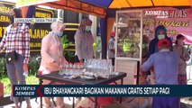 Ibu Bhayangkari Bagikan Makanan Gratis Setiap Pagi