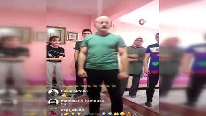 Sporcu aileden karantina günlerinde "Online ders"