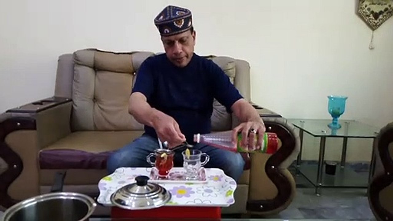 #lemongingertea #Immunity booster  tea general healthy hot drink with red rose syrup, pakistan(P2)