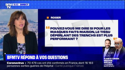 Le tissu d'un trench est-il plus performant pour fabriquer un masque maison? BFMTV répond à vos questions