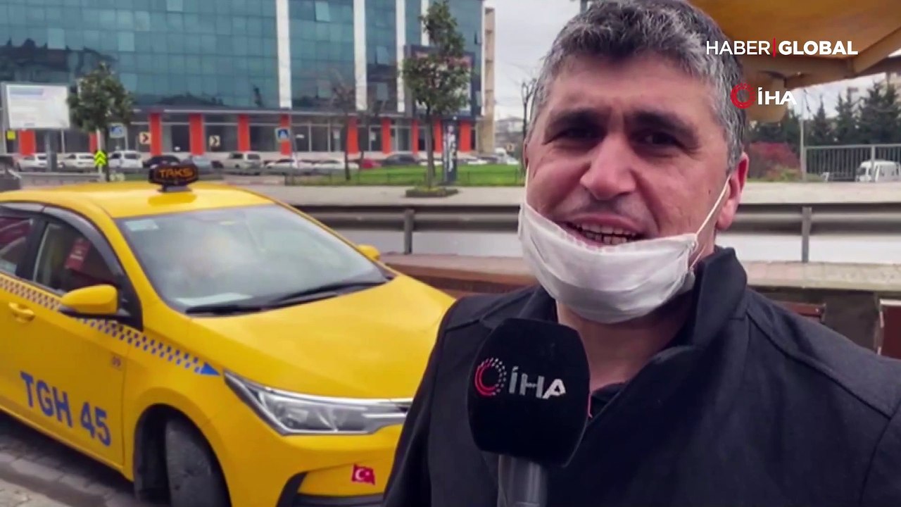 Taksicilerden koronavirüse karşı şeffaf brandalı önlem