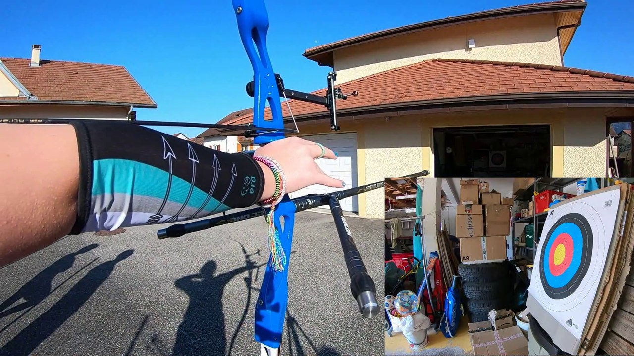 Cible maison pour tir à l'arc